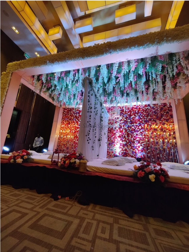 mangala snanam decoration  Wedding decor photos, Wedding planning decor,  Traditional wedding decor